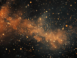 Night sky background with animated stars