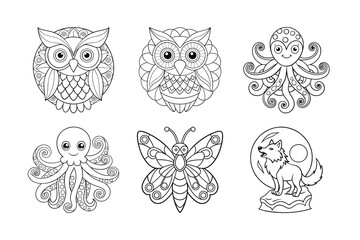 Animal Kingdom Coloring Book