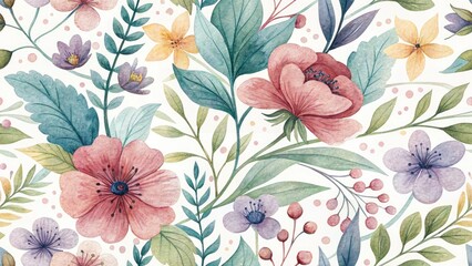 Tilt-Shift Watercolor Journal Background: Soft Brushstrokes, Hand-Drawn, Artistic Texture