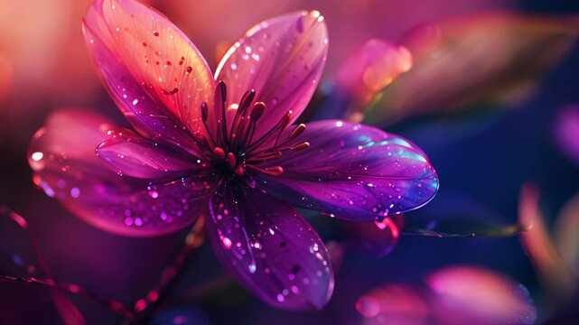 Vibrant Floral Close-Up, Ethereal Beauty