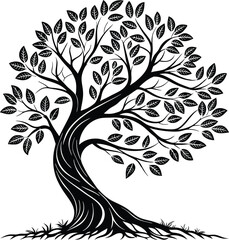 Obraz premium Green Legacy: Elegant Tree Logo Designs