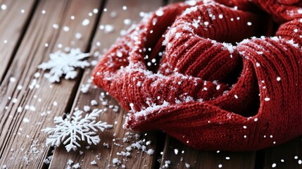 Stylish Winter Scarf and Knitwear Illustration Design