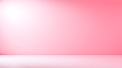 Obraz premium Abstract Pink and Light Gradient Background with Empty Studio Backdrop - High-Quality 3D Render for Product Showcasing and Commercial Use