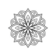 A Simple Mandala With An Elegant Design