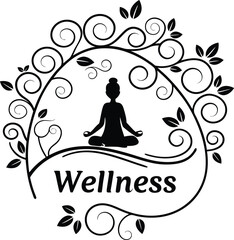 Serenity Symbol: Elegant Wellness Logo Designs