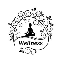 Serenity Symbol: Elegant Wellness Logo Designs