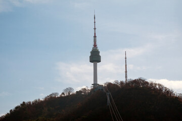 Obraz premium tv tower in seoul korea