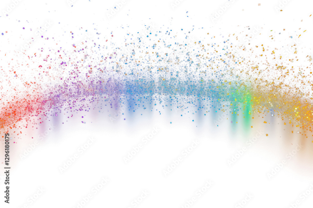Canvas Prints png colorful particle border effect background particles sparkle.