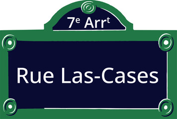 7e Arrt, Elegant Parisian Street Sign