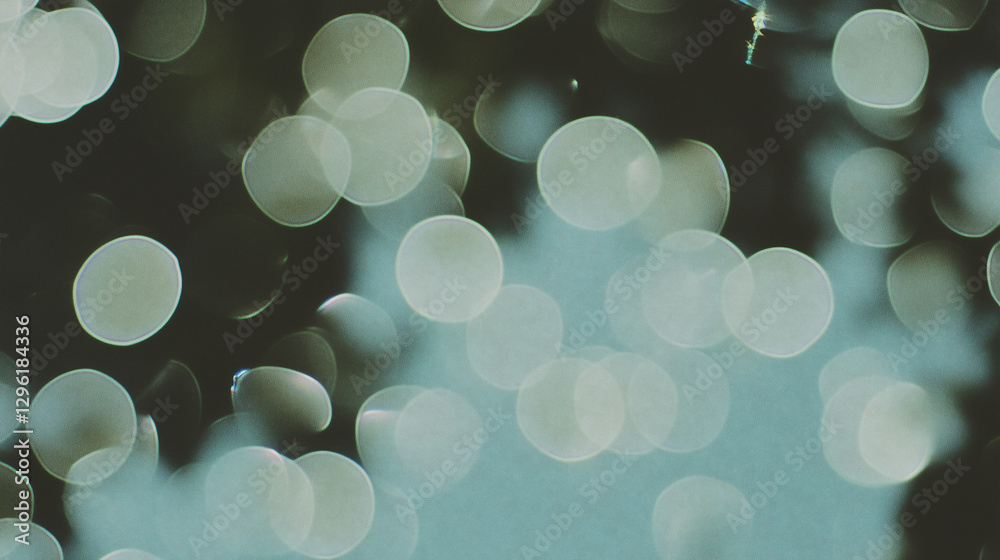Poster abstract bokeh: an enchanting capture of blurred lights creating an ethereal bokeh effect, perfect f