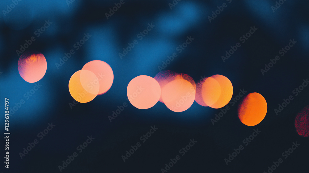 Poster illuminated bokeh: a mesmerizing display of colorful bokeh lights dances against a backdrop of deep 