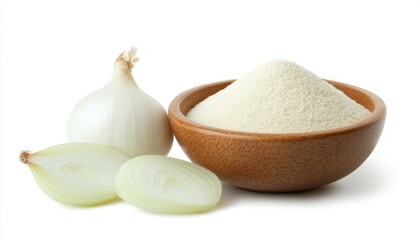 Dehydrated Onion Powder and Fresh Onion Pieces