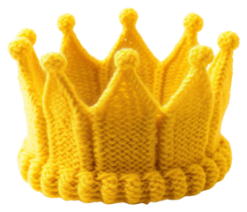 PNG Yellow crown accessories accessory knitted.