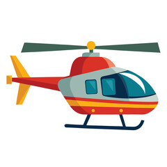 vector illustration of a helicopter