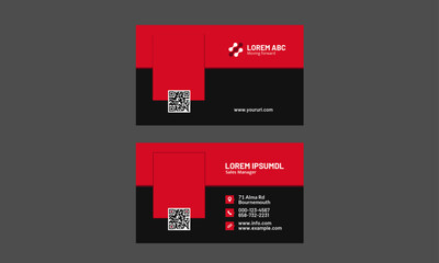 Business Card Design, Professional Minimalist Business Card Template.