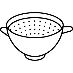 vector illustration of a bowl with spoon