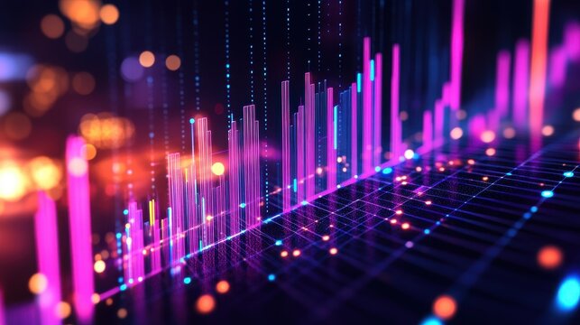 A 3D graph vividly illustrates the exponential rise of profit and revenue for Success Financial, showcasing its triumphant journey through the financial landscape.
