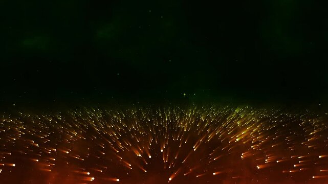 Animated Blue purple and red futuristic particle background motion graphics. flow of luminous particles. Abstract digital background 4k video footage.