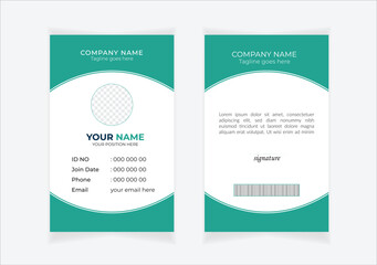 Corporate Id card design template - vector