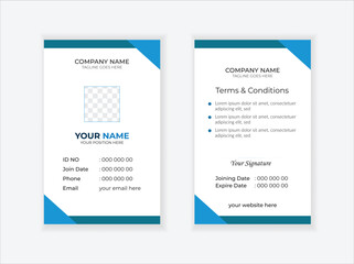 Corporate Id card design template - vector