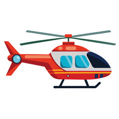 military helicopter vector illustration