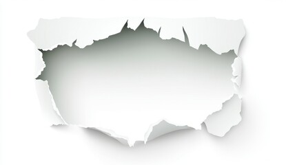 Torn Paper Texture with Empty Space for Text and Design Elements