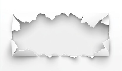 Torn Paper Background with Shredded Edges for Creative Designs