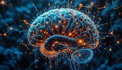 Fototapeta premium Human brain chemistry 