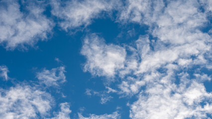 pattern blue day sky with white clouds