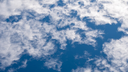 pattern blue day sky with white clouds