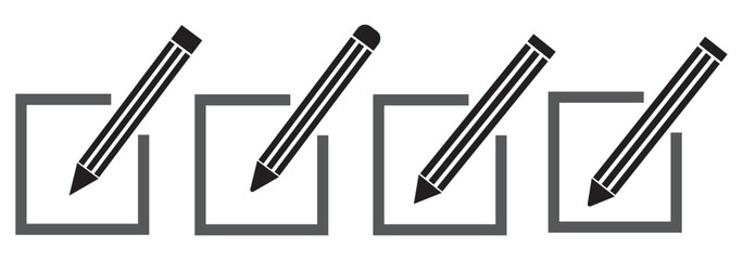 Edit icon vector isolated on white background. Pencil icon. sign up Icon vector. edit text