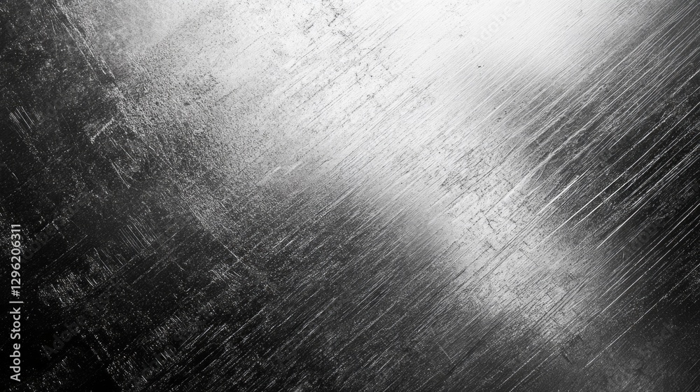 Poster a captivating interplay of light and shadow dances across a textured metallic surface, revealing sub