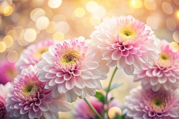 Fototapeta premium Delicate Pink and White Flowers Bokeh Background - Soft Focus Floral Photography