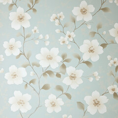 Seamless pattern with flowers