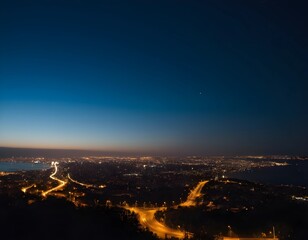 Fototapeta premium night view of the city