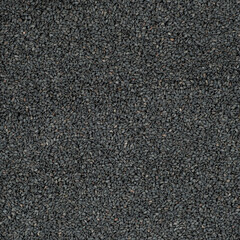Whole black sesame seeds top view detailed shot