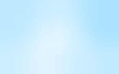 Light gradient vector banner. Pastel blue blur backdrop. Background abstract blue sky. Blurred color simple wallpaper. Soft blurred light bg. Cold gradation water cover design