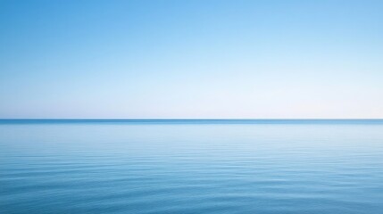 Obraz premium A clear light blue sky stretching endlessly, evoking a sense of calm and tranquility.