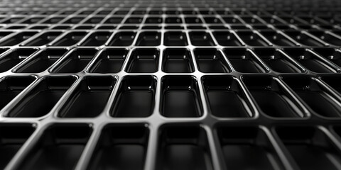 Abstract Black Grid
