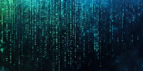 Matrix Code Digital Background
