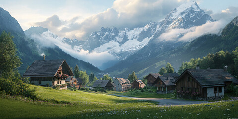 Austrian Mountain Landscape
