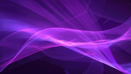 vibrant purple light wave on dark background, abstract flowing energy motion, futuristic digital wallpaper for design

