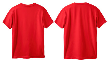 PNG Red t-shirt white background sportswear.