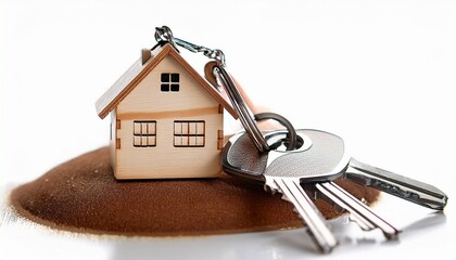 house keys on white