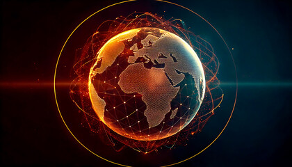 security concept with shield and padlock