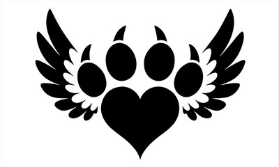 black and white love tattoo design