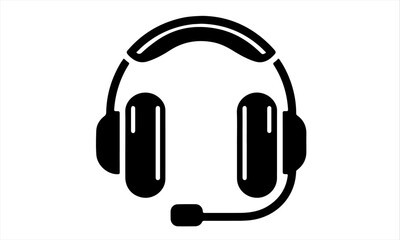 headphones on white background