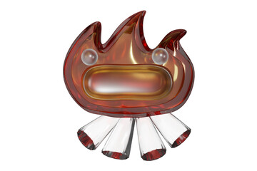 cartoon fiery, fire, fire pattern, fire texture, 3D
