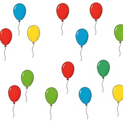 Balloon background and wallpaper for birthday image of vector.