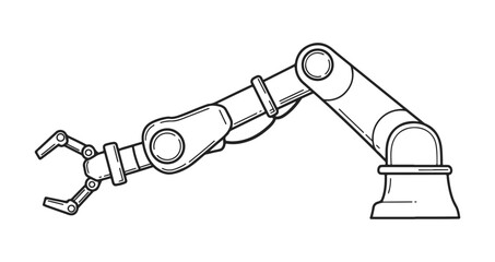 Isolated robot arm icon, editable vector icon and can be used easily on websites and applications.